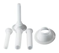 Tubo de relleno para picadora de carne: tubos de llenado de salchichas livianos, embudos, molinillo, 3 tubos de embudo portátiles manuales para relleno de salchichas caseras, salchichas de cordero y s