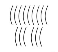 Tubo de Relleno Tanque para wc PVC Flexible Tubo de Relleno Tanque(Black 15pcs)