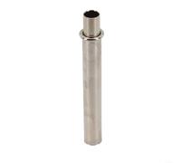 Tubo de reparación de caña de pescar de metal, conector de construcción de poste de bricolaje, varios diámetros interiores, 5,4-12,2 mm, accesorio plateado (8.0#)