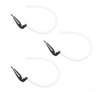 Tubo de repuesto y abrazadera para válvulas de llenado Fluidmaster 100 200 200 A 400 A, incluye 3 tubos de goma y 3 clips adaptadores de plástico (A)