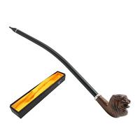 Tubo de resina de tabaco chino tradicional tubo largo tubo de madera fina dispositivo de fumar, regalo encantador de los hombres