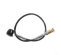 Tubo de resorte de buceo de 50 cm con rosca M10x1 negro DIN macho ajuste 5000psi manguera de aire de aluminio confiable regulador a conexión cilindro 132g ligero para accesorio de inflador BCD