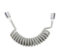 Tubo de resorte, tubo de ducha de resorte ABS, inodoro de agua antivuelco para ducha de pistola manual para mujeres(gray)