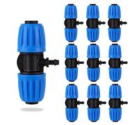 Tubo de riego de 1/2 a 1/4 pulgadas, conectores de diámetro variable para 1/2 pulgada (diámetro exterior de 0.63 pulgadas. ID es de 0.520 pulgadas) tubo de polietileno de riego y tubo de riego de 1/4