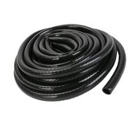 Tubo de riego de 12 m, manguera de riego de jardín de PVC de 1/2 pulgada, diámetro interior de 13 mm/diámetro exterior de 16 mm, tubo de riego por goteo negro para jardín, césped, invernadero