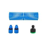 Tubo de riego de EVA Spring Butler for lavado de coches, tubo de riego de flores anticongelante resistente al desgaste, esencial for jardín y hogar(Azul,5M joint set)