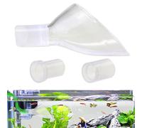 Tubo de salida de entrada de acuario, 10 x 4,6 x 4,6 cm, acrílico, para flujo de entrada de agua, tubo de filtro ajustable, equipo de agua dulce, tubo de salida para restaurante, pecera, acuario