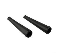 Tubo de salida de soplador de hojas de PVC negro, boquilla de conducto de aire de repuesto para herramientas de vacío de jardín, opciones de 230 mm y 250 mm con ajuste preciso, construcción de