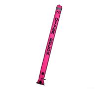 Tubo de señal de marcador de buceo con tira reflectante, diseñado para mejorar la visibilidad del buzo y la conciencia del barco (rosa)