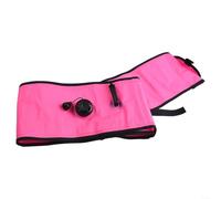 Tubo de señal de salchicha de seguridad inflable para uso de marcador de superficie al realizar ejercicios de navegación subacuática (1,8 x 18 cm, rosa)
