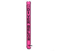 Tubo de señal inflable de alta visibilidad diseñado con nailon 210D y válvula de alivio de sobrepresión para evitar roturas mientras señala presencia a barcos de forma segura (rosa)