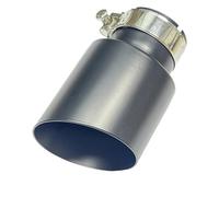 Tubo De Silenciador De Escape 1 Unidad De Tubo Escape Universal Acero Inoxidable Para Coche Con Punta Recta Individual Puntas De Escape(77mm-101mm)