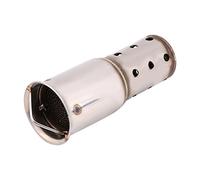 Tubo de silenciador de escape, 51 mm Motocicleta universal Tubo de escape Silenciador Eliminador de sonido Inserto DB Killer, Plateado(B)