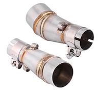 Tubo de Silenciador de Escape para Motocicleta, Conector Adaptador de Tubería de Enlace Medio Deslizante