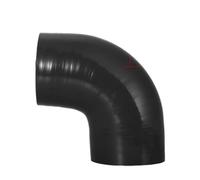 Tubo de silicona de acoplamiento, Manguera de admisión de turbo e intercooler de silicona, conector de codo de 90 grados, diámetro interior de 38-102 mm, azul y negro, paquete de 1( 70mm Id Black)