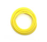Tubo de silicona flexible de 1 metro con diámetro interior de 2, 3, 4, 5, 6, 7, 8, 9, 10 y 12 mm, manguera de goma for bebidas gaseosas, conector de agua colorido.(Yellow,1 METER_OD 9XID 6MM)