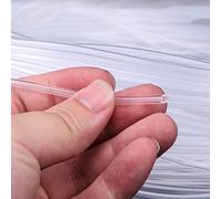 Tubo de silicona, funda protectora de tubo fino transparente Flexible, manguera de goma de silicona de grado alimenticio, 0,3x0,8mm a 2,5x4mm, 1 unidad de 10m(0.5 * 1mm)