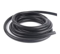 Tubo de Silicona Manguera automotriz Universal Negra - Tubo de vacío de Silicona de 3-12 mm de diámetro Interior