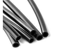 Tubo De Silicona, Manguera De Goma Flexible Negra Línea De Bomba De Aire Resistente Al Calor Engrosada(5mmx6mm 5M)