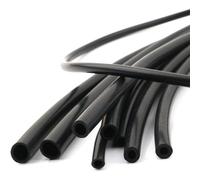 Tubo De Silicona Negro De 2mm/3mm/4mm/5mm/6mm De Diámetro Interior, Manguera De Goma Flexible Negra De Alta Temperatura for Manguera De Agua, Tubo De Aire(5m,Id 2mm od 4mm)