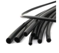 Tubo De Silicona Negro, Manguera De Goma Flexible, Línea De Bomba De Aire Resistente Al Calor Espesada(8mmx13mm 1M)