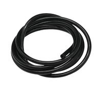 Tubo de silicona resistente al agua de 1 pieza, tubo flexible de goma suave ID 5mm 4mm 3mm for arquitectura(Black,1meterx5mmx7mm)