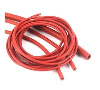 Tubo de silicona rojo anaranjado de 2/4/10M I.D2~32mm, tubo de tanque de combustible for automóvil resistente al calor, tubo de refrigeración al vacío, bomba de aire, manguera de goma suave(5M_2.5X6