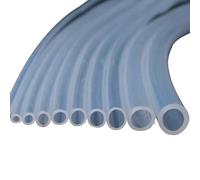 Tubo de silicona transparente de 1M, 7mm ID 8-11mm OD, manguera de goma Flexible for agua, 1 Uds.(7mmx11mm)