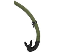 Tubo DE Snorkel DE Silicona para Buceo Y APURAS, Kit DE NATACIÓN para Scuba Y ABATIMIENTO, Negro, Verde Militar, PLÁSTICO, Ajuste Universal (Sin válvula de Drenaje)