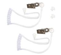 Tubo de Sonido del Auricular Transparente para Auriculares de Radio, Pinganillo Disfraz Oculto Pinganillo Walkie Talkie Accesorios Compatible con Motorola, Baofeng, Kenwood (2 Piezas)