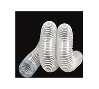 Tubo de succión de Polvo Industrial de 1 Metro, 30-100 mm, Manguera Flexible de plástico PVC Azul, Tubo de eliminación de Polvo, Conector Suave Corrugado (Leche, D 12 cm)