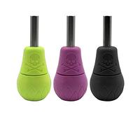 Tubo de tatuaje de silicona suave con autobloqueo, 3 colores para suministro de máquina de tatuaje (morado)