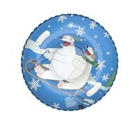 Tubo De Trineo | Juguetes De Invierno De Alta Resistencia con Asas Dobles - Trineos de Nieve Grandes de PVC con Oso,para Niños Niñas Adolescentes Familia Parque Al Aire Libre Deportes Camping