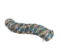 Tubo de Túnel para Gatos en Forma de S, con Estampado de Hojas Salvajes, Plegable, Portátil, para Mascotas Pequeñas, Juguete de Tubo de Túnel para Gatos Y Gatitos, Juguetes Interactivos Duraderos para