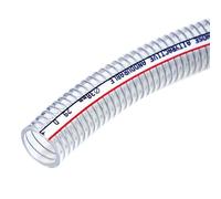 tubo de vacío de alta presión, Manguera flexible de alambre acero PVC, 1 metro, 2,5 mm, ID pared, 10, 13, con abrazaderas for transferencia agua, aceite y aire(ID 13mm)