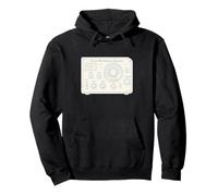 Tubo de vacío de Onda Corta Blueprint Radio Art Sudadera con Capucha