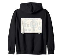 Tubo de vacío de Onda Corta Blueprint Radio Art Sudadera con Capucha