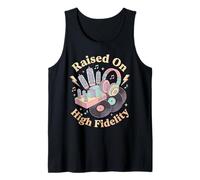Tubo de vacío de Vinilo Vintage de Alta fidelidad Camiseta sin Mangas