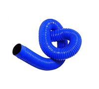 Tubo de vacío industrial, manguera telescópica de goma de PVC azul, tubo de polvo, tubo de ventilación suave y corrugado-70mm * 1m