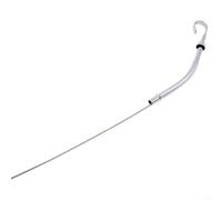 Tubo de varilla de medición de aceite de motor adecuado para motores SBC 283 327 350 383 400 para automóviles Chevrolet construidos desde 1955 hasta 1979 (plata)