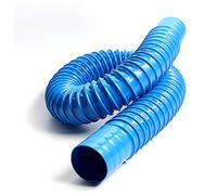 Tubo de ventilación azul de PVC, caucho, fuelles de plástico, manguera industrial, tubo telescópico de escape-65mm * 1m