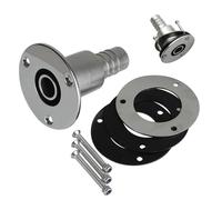 Tubo de ventilación de acero inoxidable para barcos - Conexión de escape de 24 mm a través del casco, tubo de escape marino de alta resistencia, accesorios de ventilación para barcos | Instalación del