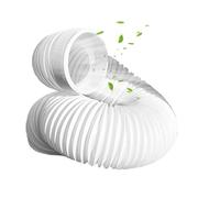 Tubo de ventilación de aire acondicionado portátil de 15 cm de diámetro, flexible y resistente al calor, manguera de ventilación de aire acondicionado de PVC para extensión y reemplazo, rosca en