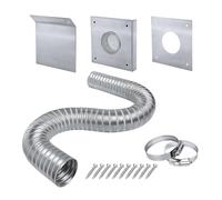 Tubo De Ventilación Para Estufa De Pellets,Kit De Aire Frío Exterior | Accesorios para chimeneas y estufas resistentes a la oxidación - Kit de entrada de aire resistente, juegos de herramientas para c