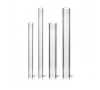 Tubo de vidrio con alto contenido de borosilicato: tubo de drenaje de laboratorio for resistencia a ácidos a altas temperaturas(25mmx2mmx250mm 2pcs)