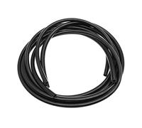 Tubo del silicón, manguera del silicón de categoría alimenticia Manguera del silicón Negro Categoría alimenticia ID 3-19m m Longitudes múltiples(2m,OD 18xID 14mm)