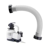 Tubo Depuradora Piscina,Manguera de Bomba de Piscina 40cm,Manguera de Repuesto para Piscina,Tubo Piscinas con Tuerca,Manguera Depuradora para Intex,Para Bomba Filtro Arena Y Sistema Sal