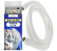 Tubo Desague de Lavavajillas con el Tamaño de 2,3 m Ø24/22 mm Tiene el Código Original 481253029113 C00311031 para Whirlpool para Bauknecht - Garantía de 10 Años - MONTERAL