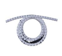 Tubo en Espiral para Cables, Cable Tidy Tube Envoltura en Espiral 2 Metros Funda for Cable Multicolor 8-42mm(Bianco,16mm Inside Diameter)