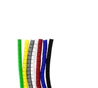 Tubo en Espiral para Cables, Organizador Espiral for Envoltura De Cables PE Multicolor 1 Metro 8-42mm ID(Green,16mm Inside Diameter)
